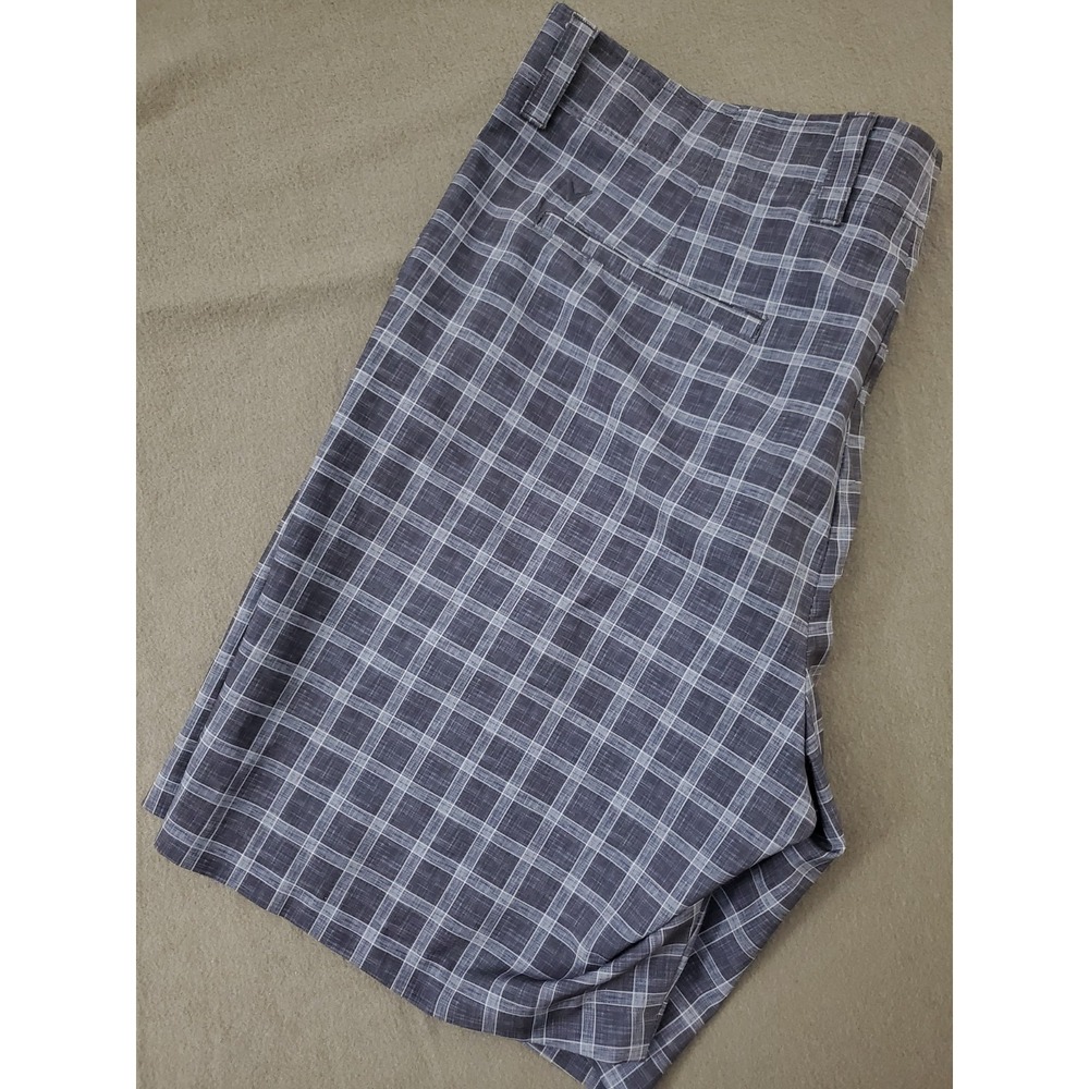 Callaway‎ Shorts Mens 38 Blue Plaid Chino Golf Pockets Casual Logo Outdoor City